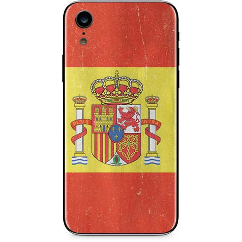 Spain Flag Distressed iPhone XR Skin